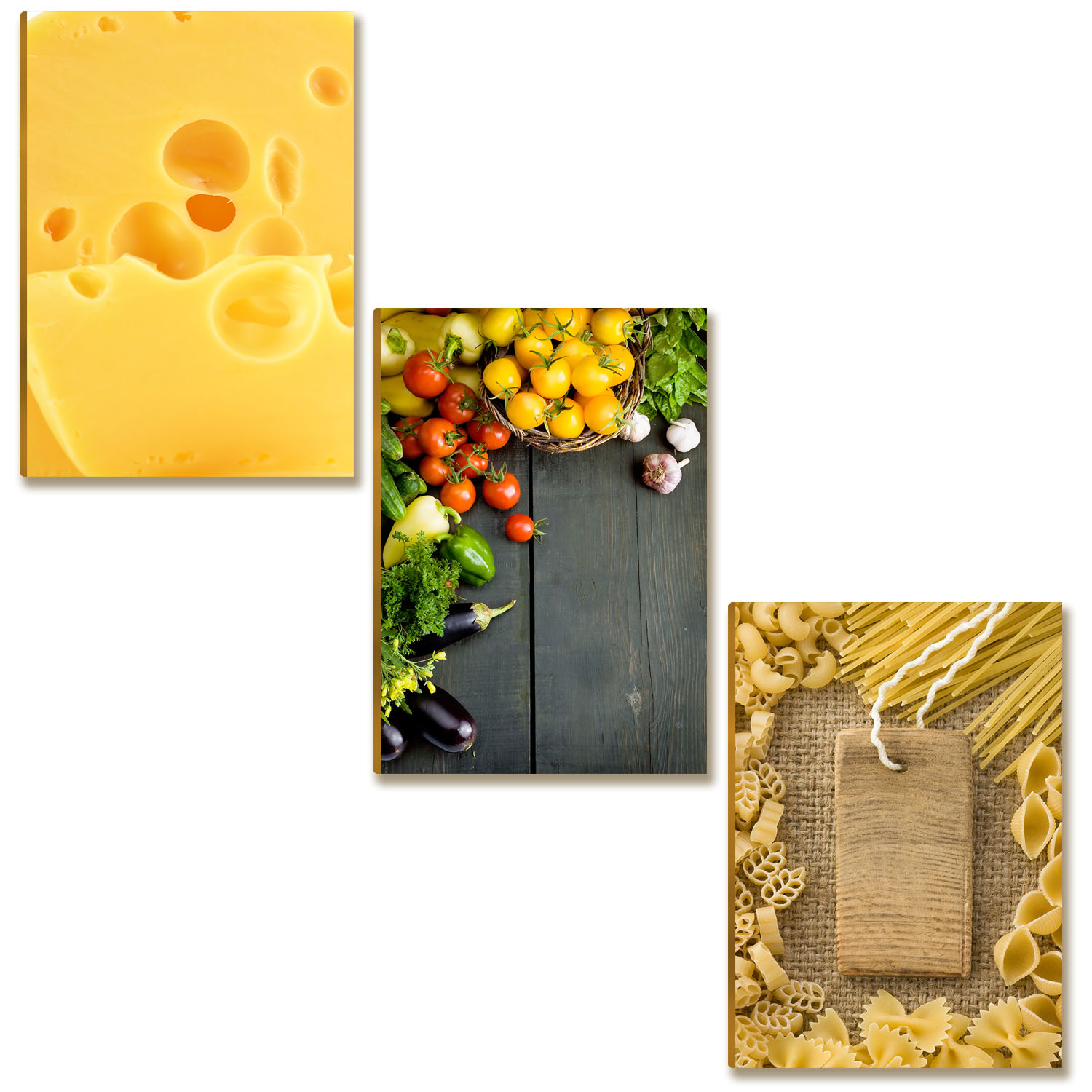 Kit 3 Placas MDF Temática Gastronômica para Parede LN3