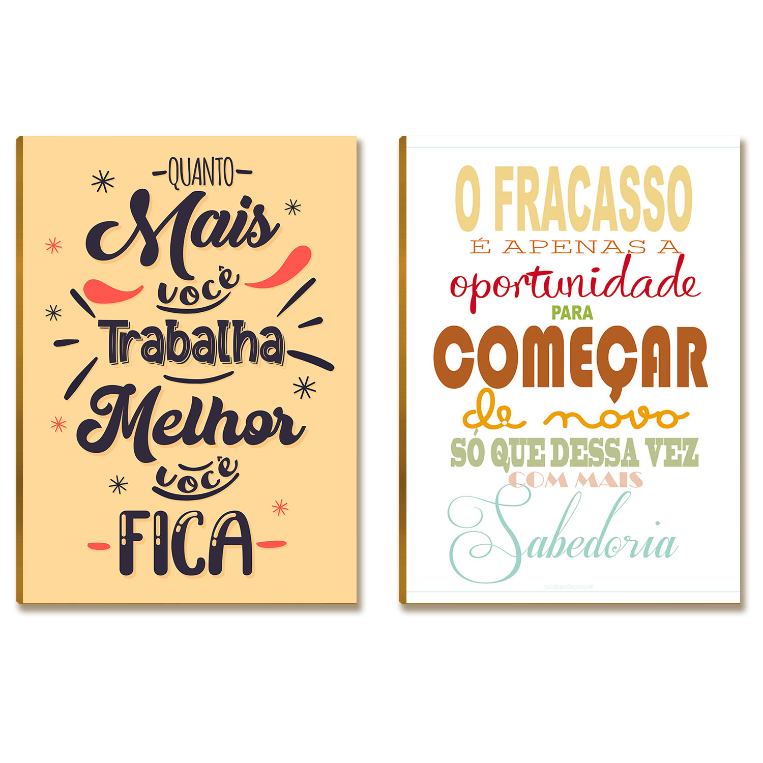 Kit 2 Placas MDF Decoração Inspiradora para Home Office DC29