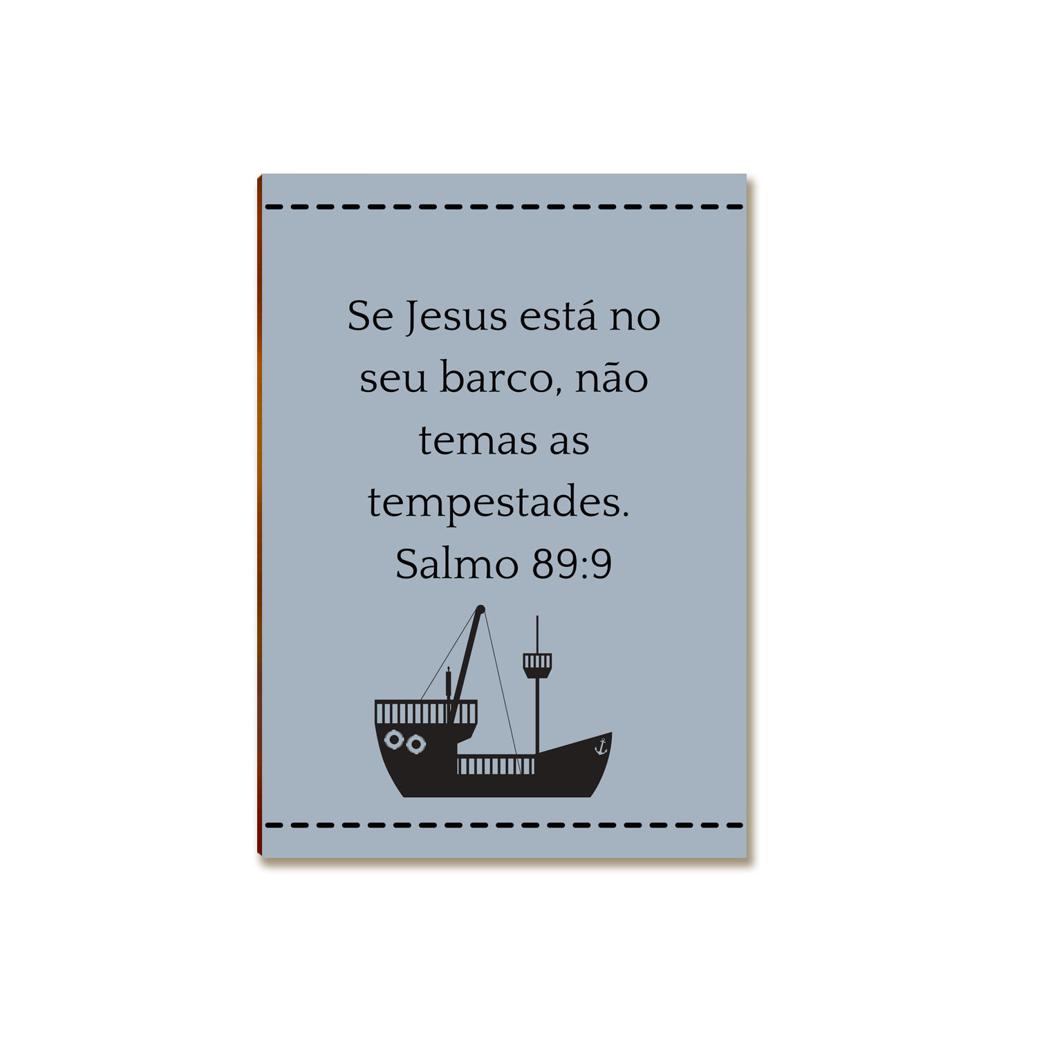 Placa Decorativa Parede MDF Salmo 89:9 Versículo Tam A4 FE3
