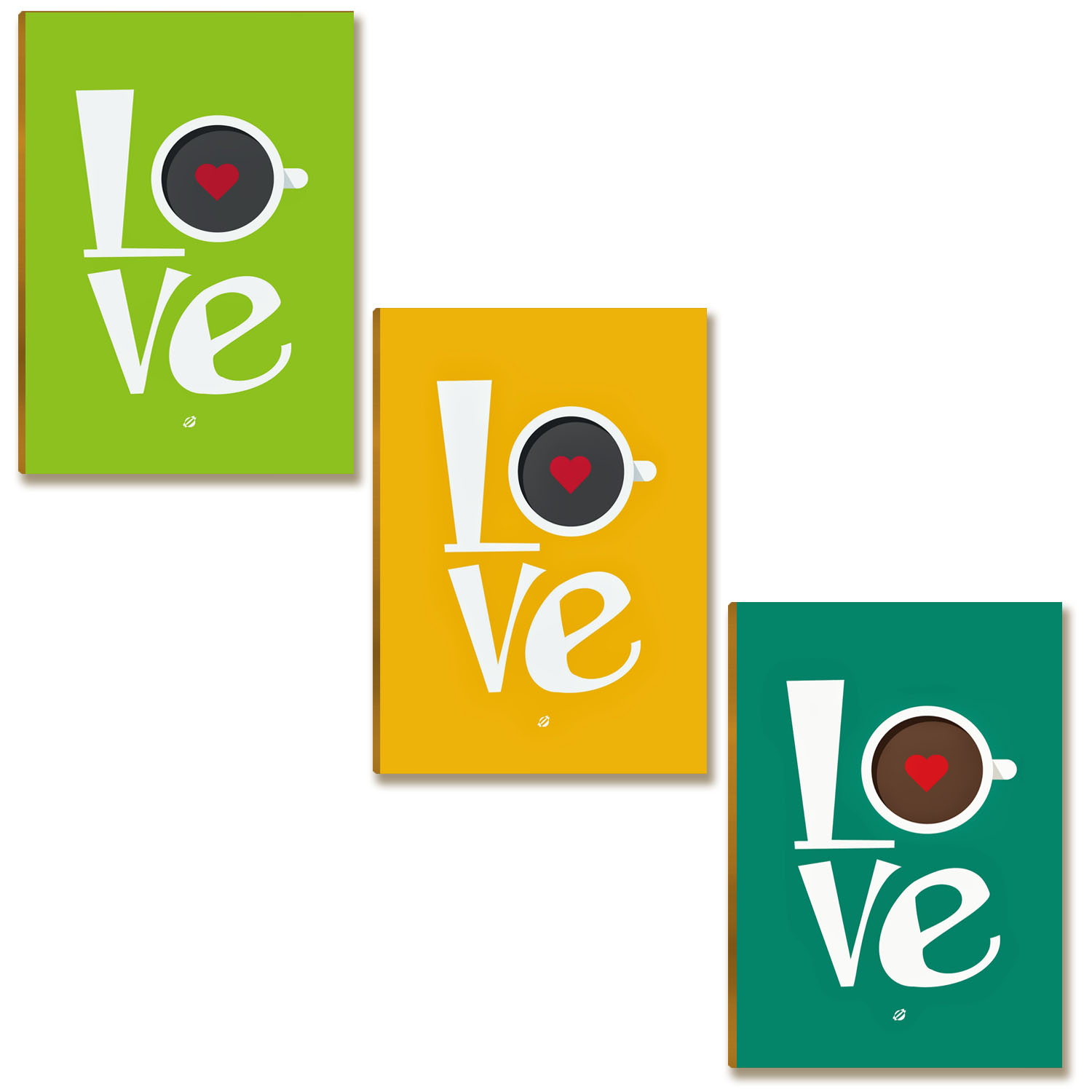 Kit 03 Placas MDF Love Love Decoração Quadros Tam A4 AR6