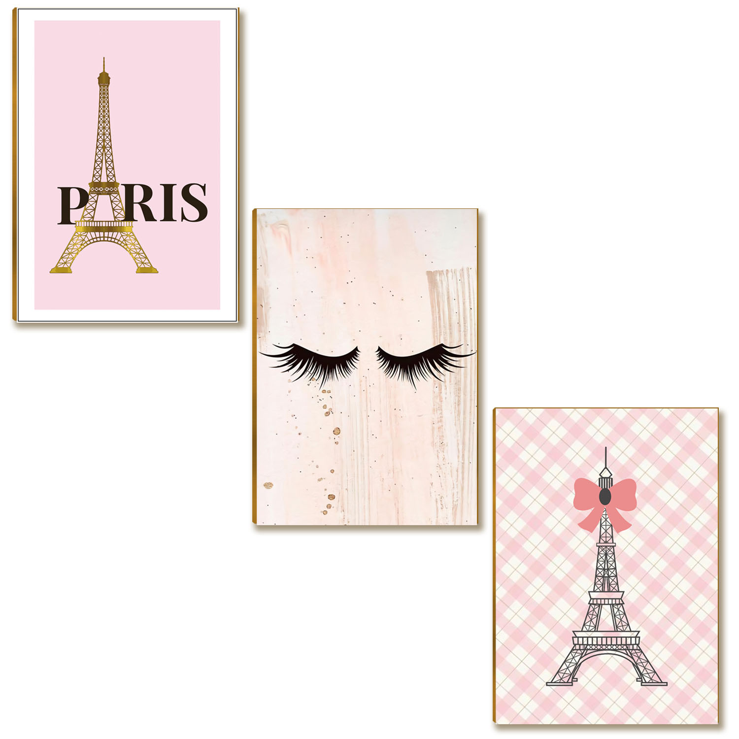 Kit 03 Placas MDF Decoração Salão Estética Beleza Tam A4 SB1
