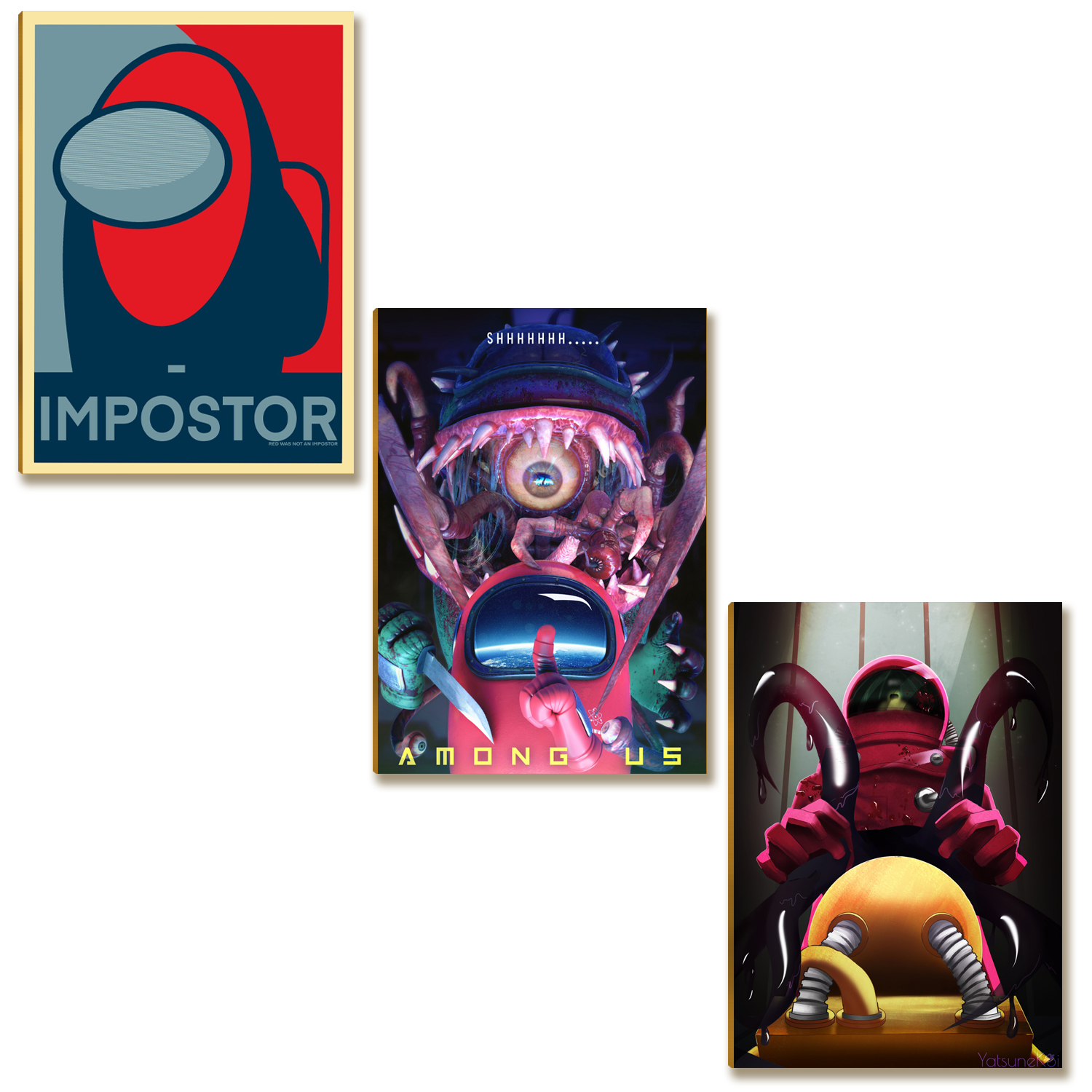 Kit 3 Placas MDF Tripulação Espacial Humor Parede Moderna