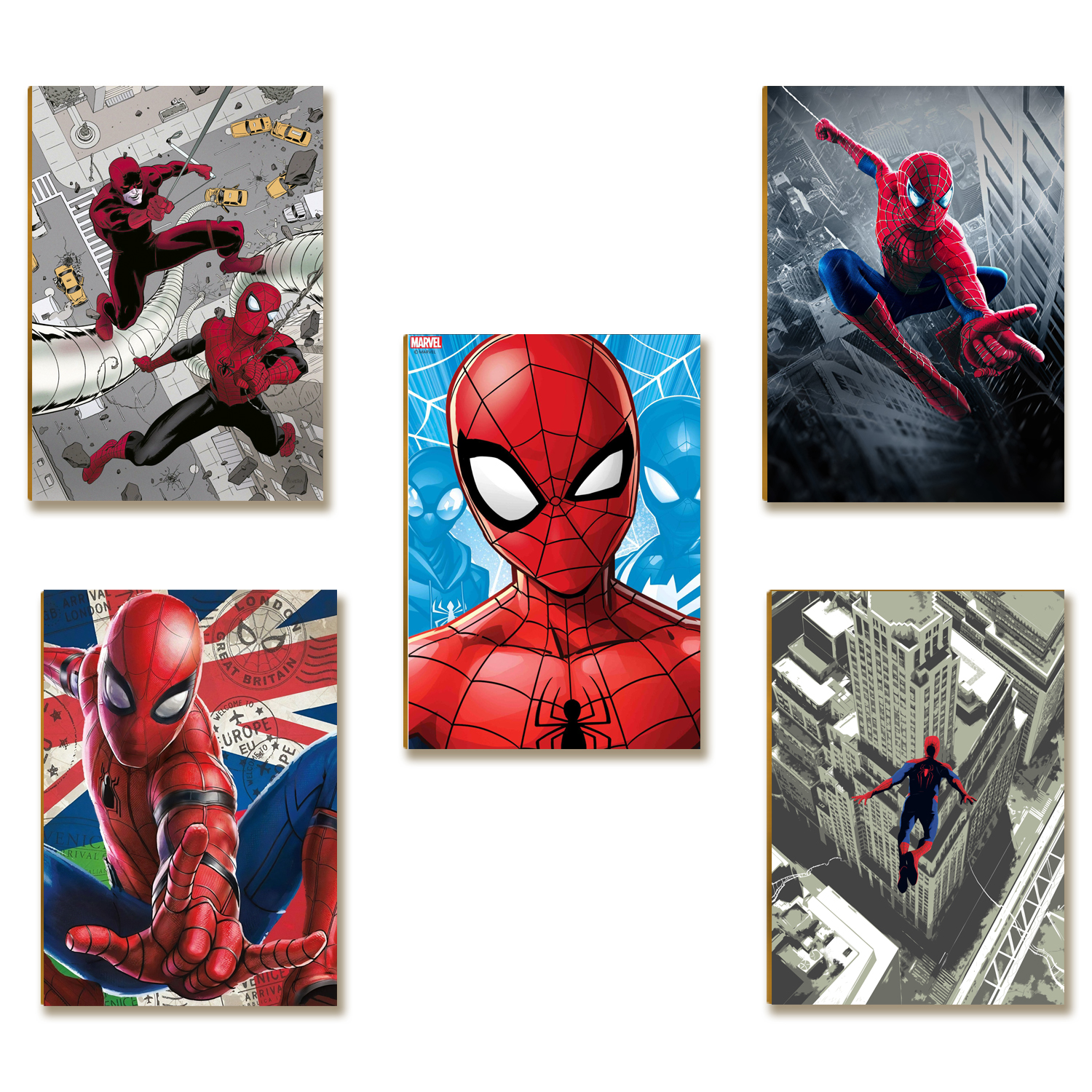 Kit 5 Placas MDF Geek Gamer 22x28,7 cm Decoração Parede Sala