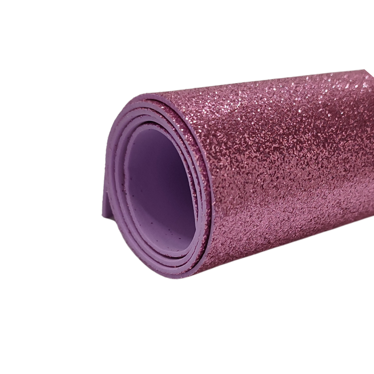 kit 10 Eva adesivo Glitter 30x20 Artesanato, Escolar, Decorar Cor:Rosa claro