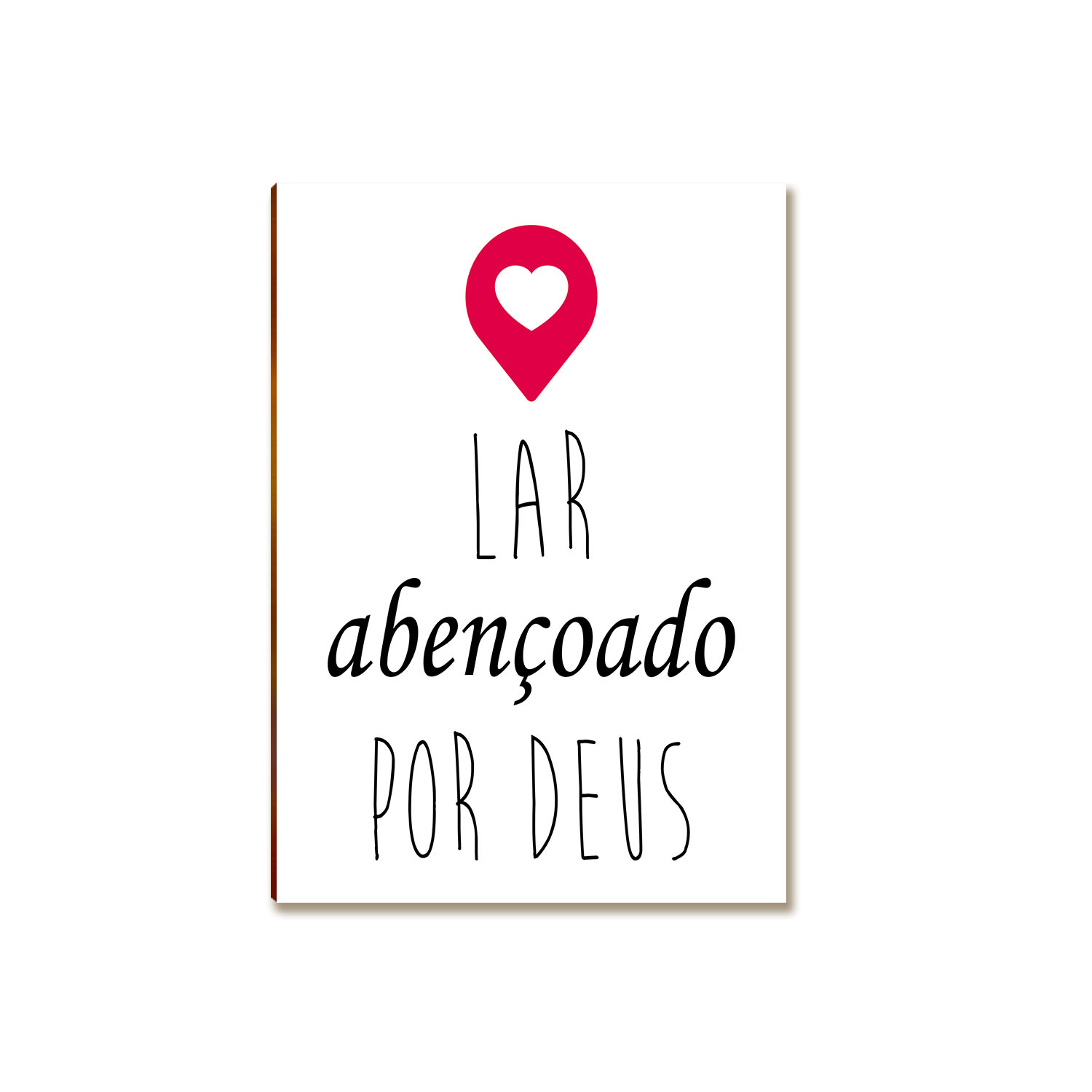 Placa MDF Lar Abençoado por Deus Decorativa Parede FE23