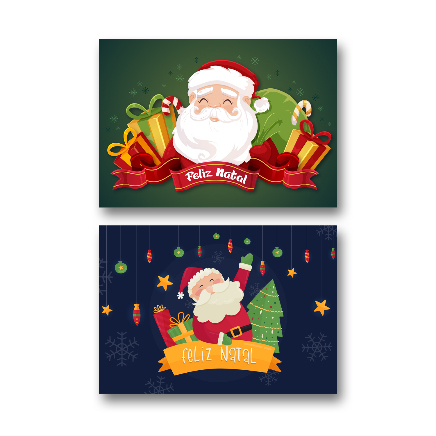 Kit 2 Placas MDF Natal Papai Noel Presentes Decorativas