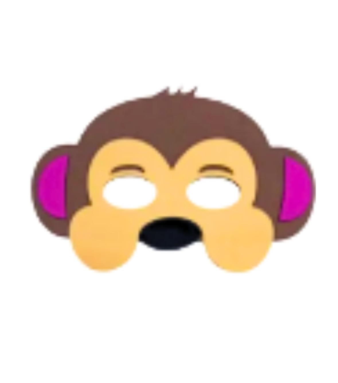 5 Máscaras Arca de Noé - Personagem Infantil Lembrancinha personagem:MACACO