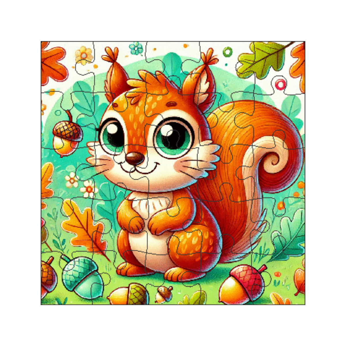 Kit 6 Jogos Quebra Cabeca Infantil  25 pecas desenho animado Desenho:Animais 3