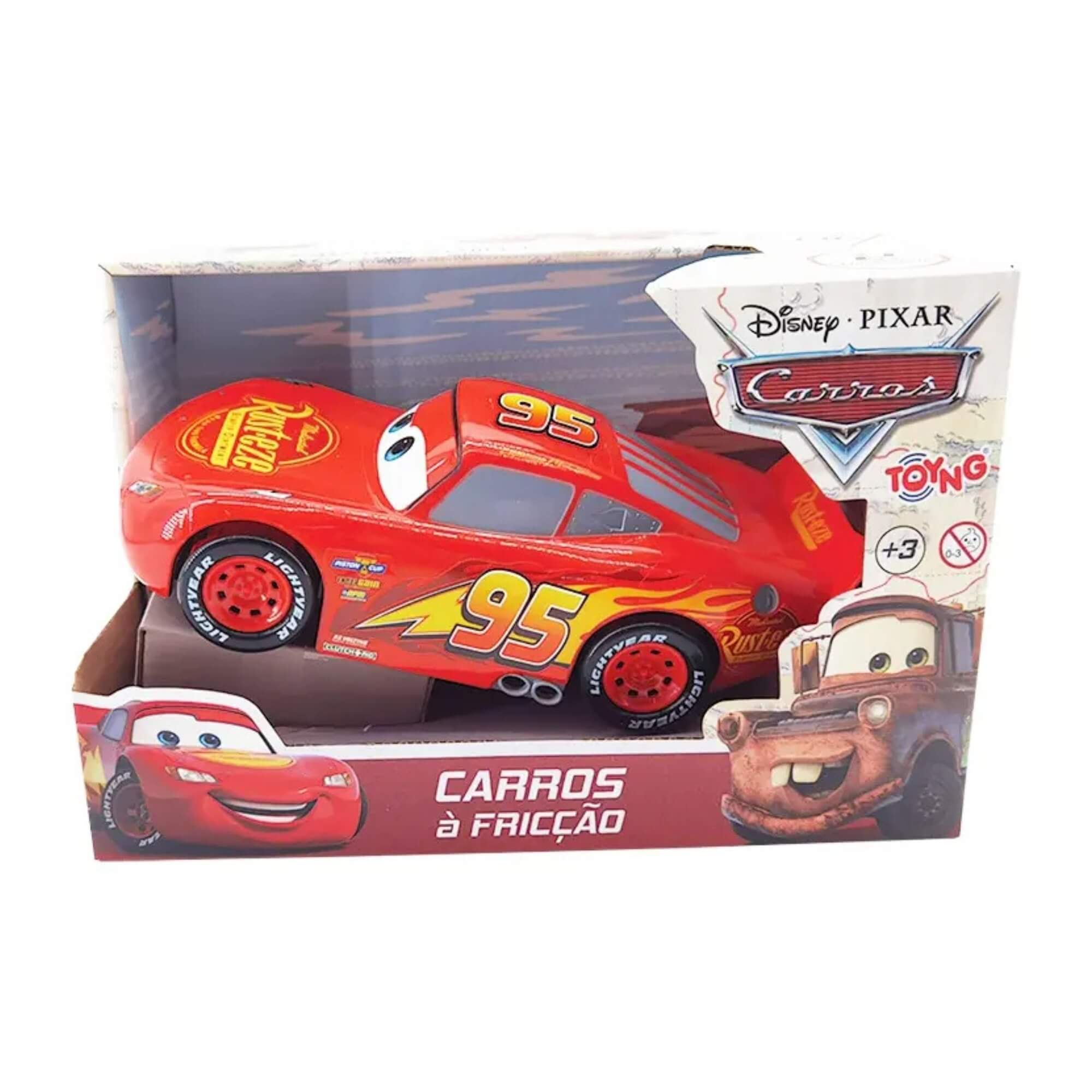 Carrinho de Brinquedo Fricção Coleção Carros Disney - Sortido e Unitário Toyng - 050973