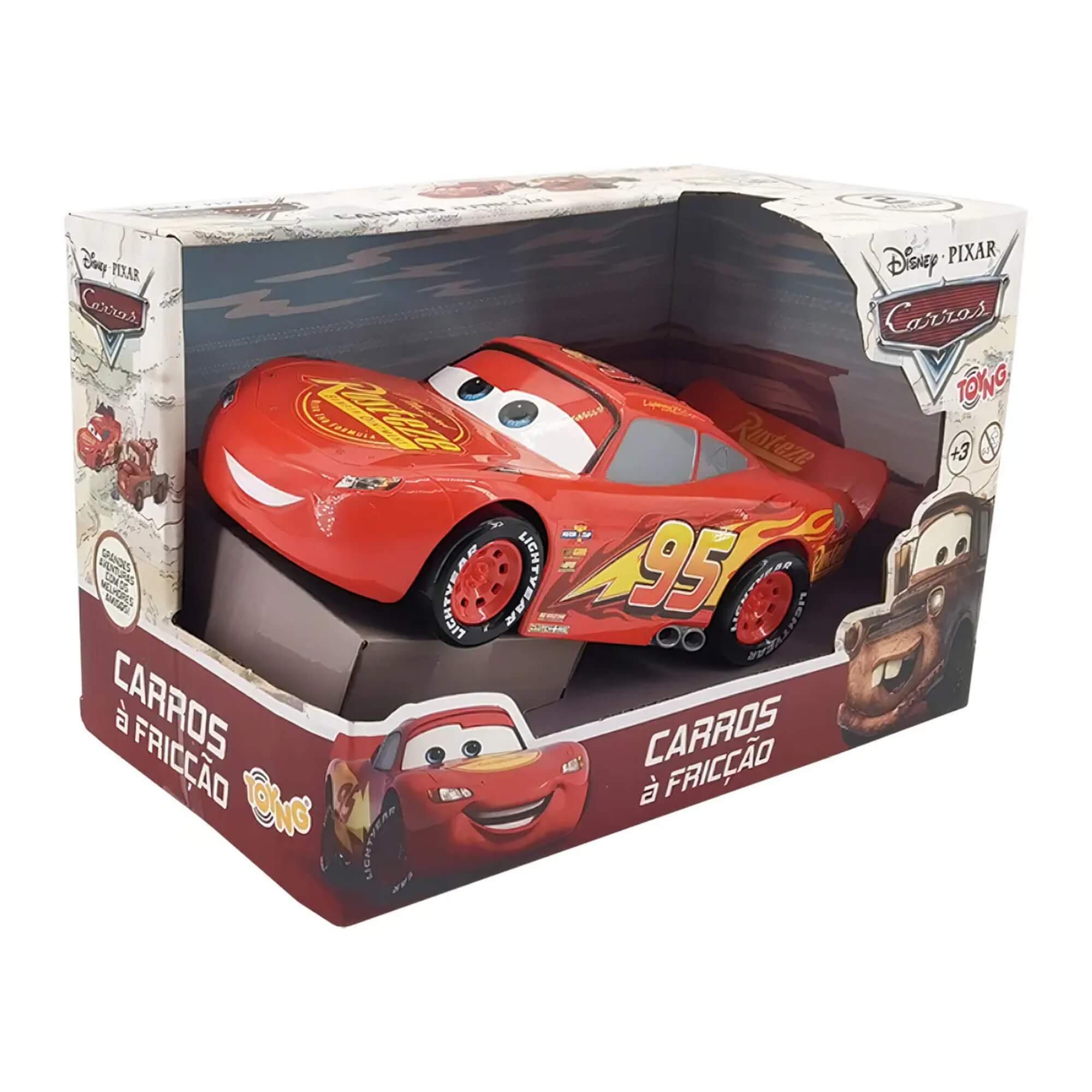 Carrinho de Brinquedo Fricção Coleção Carros Disney - Sortido e Unitário Toyng - 050973