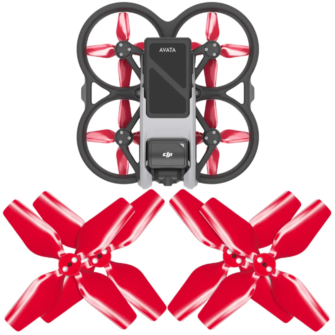 Hélices Master Airscrew Dji Avata Vermelho (Jogo)