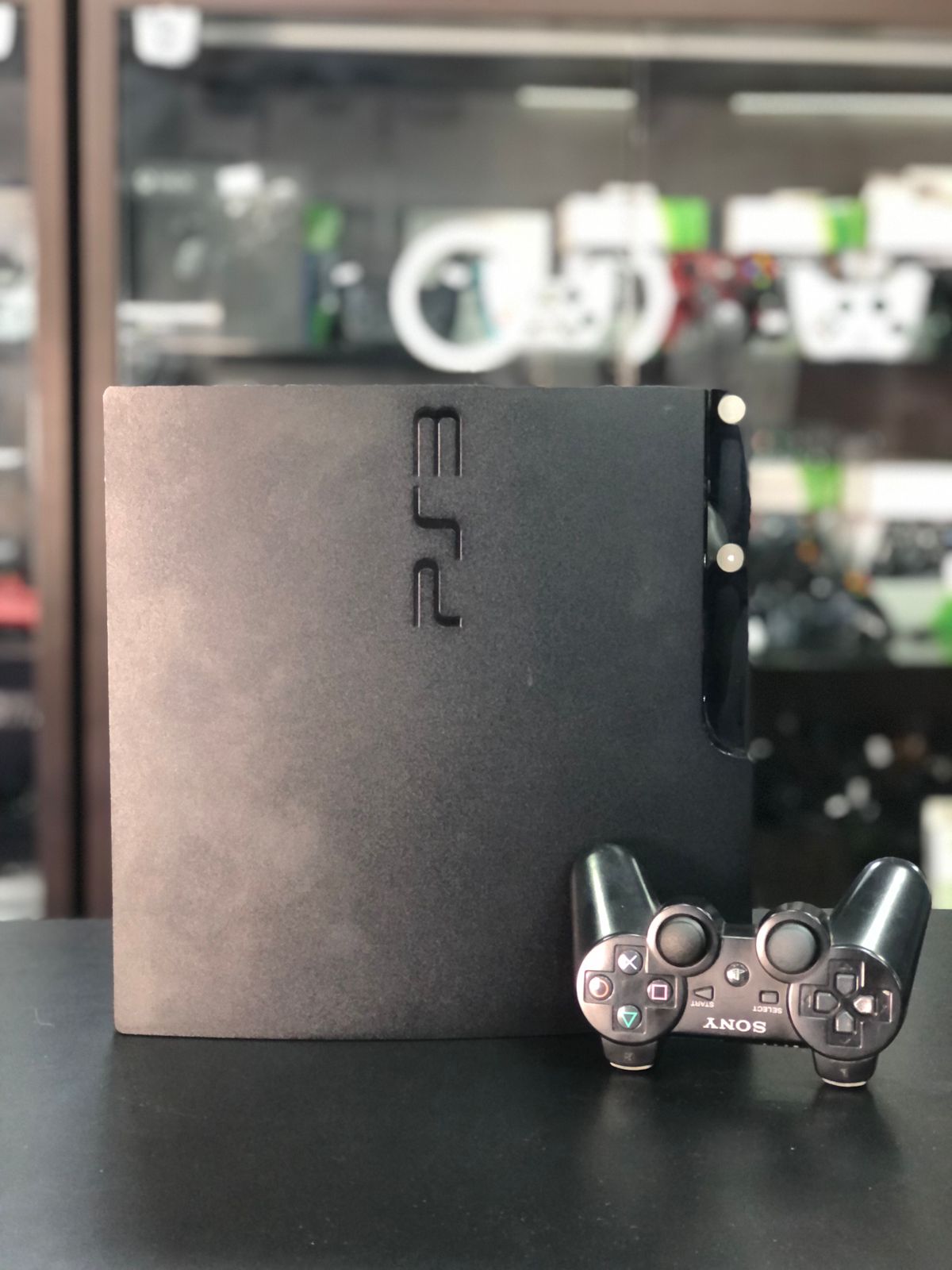 Playstation 3 Slim 750gb Sistema H.e.n + 1 Controle S/Fio Original + Jogos - Item Usado