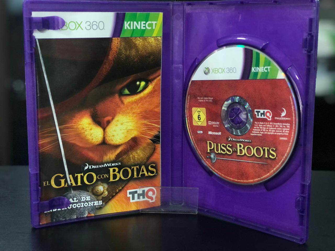 El Gato Con Botas Xbox 360 Original Midia Fisica