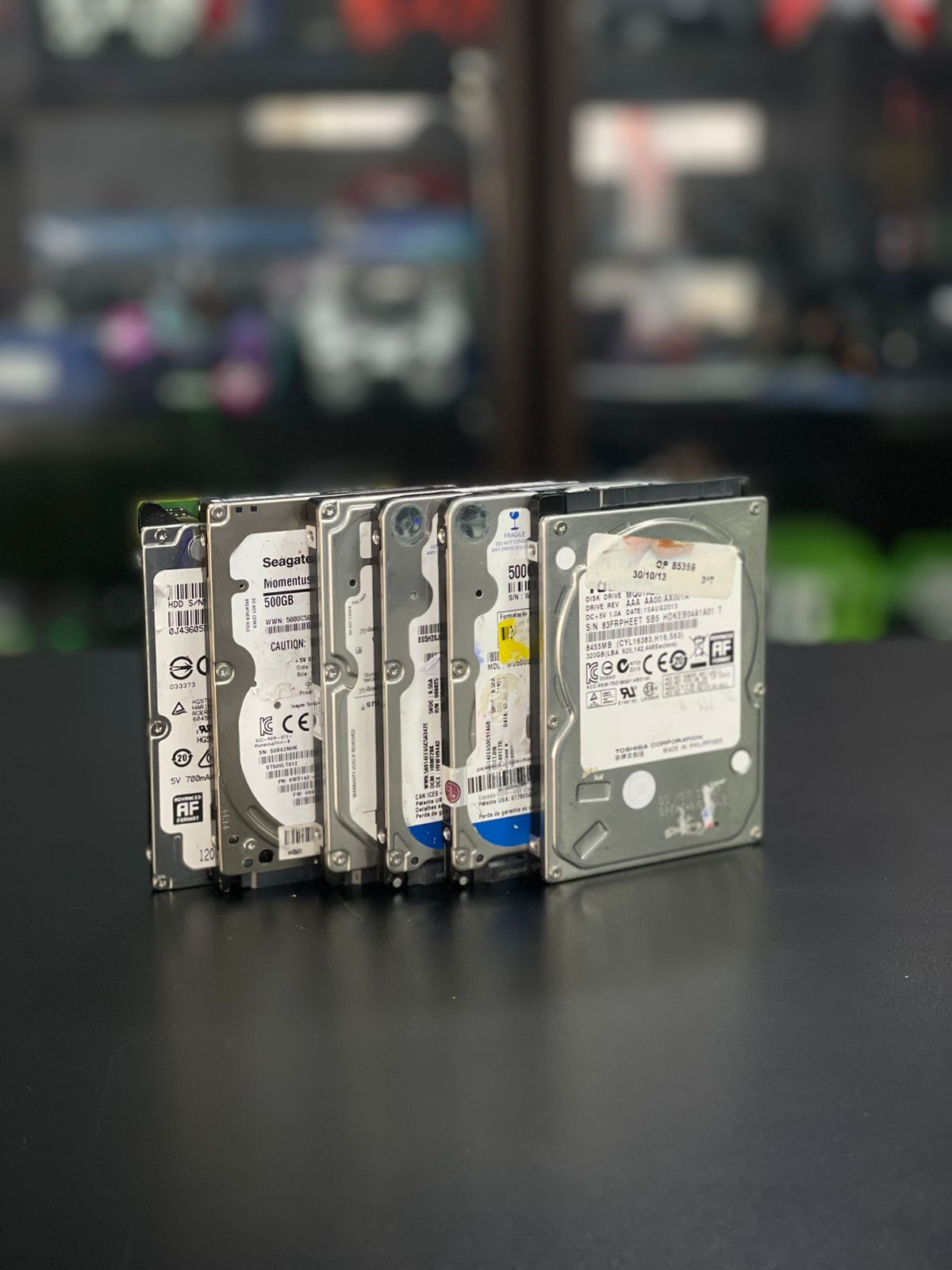 Lote 06 HD Seagate Xbox 360  Sucata Com Defeito Item Usado