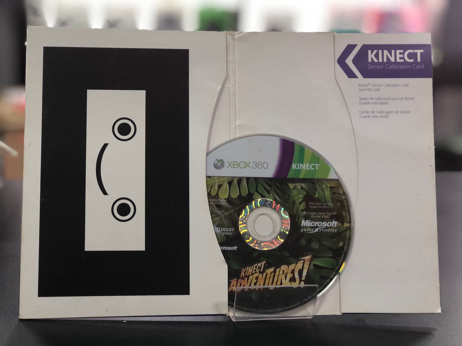 Kinect Adventures Xbox 360 Encarte Papelão Midia Fisica