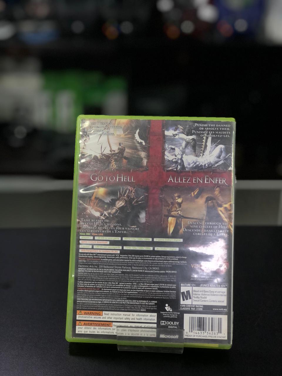 Dante´s Inferno Platinum Hits Xbox 360 Midia Fisica Original