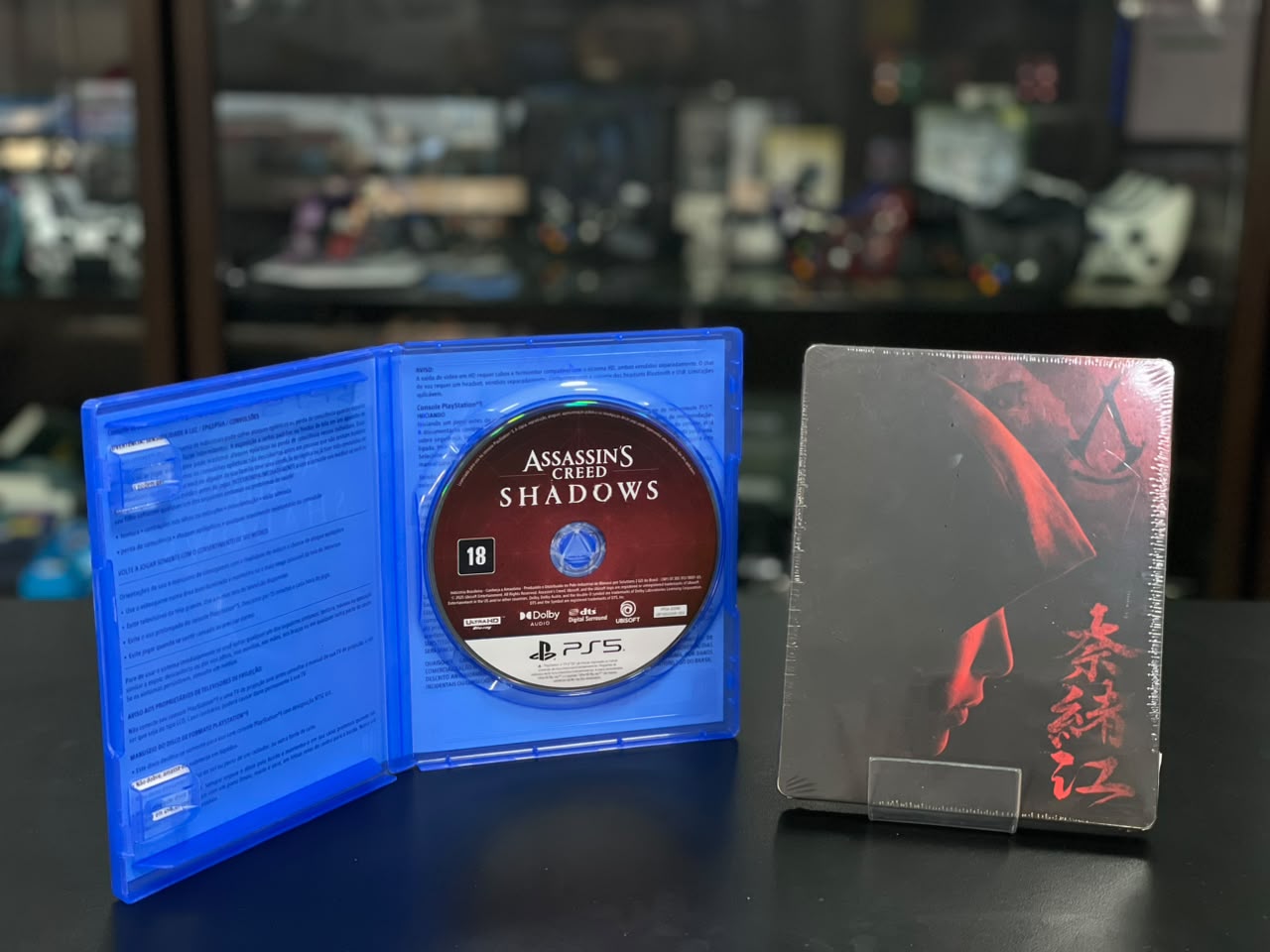 Assassin's Creed Shadows Edição Steelbook PS5 Mídia Física