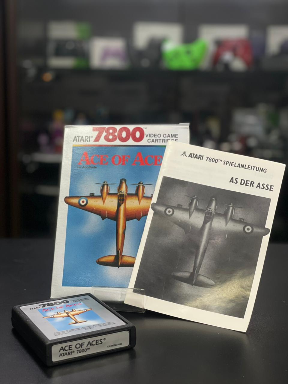 Ace Of Aces Atari 7800 - Edição Accolade - CIB Completo