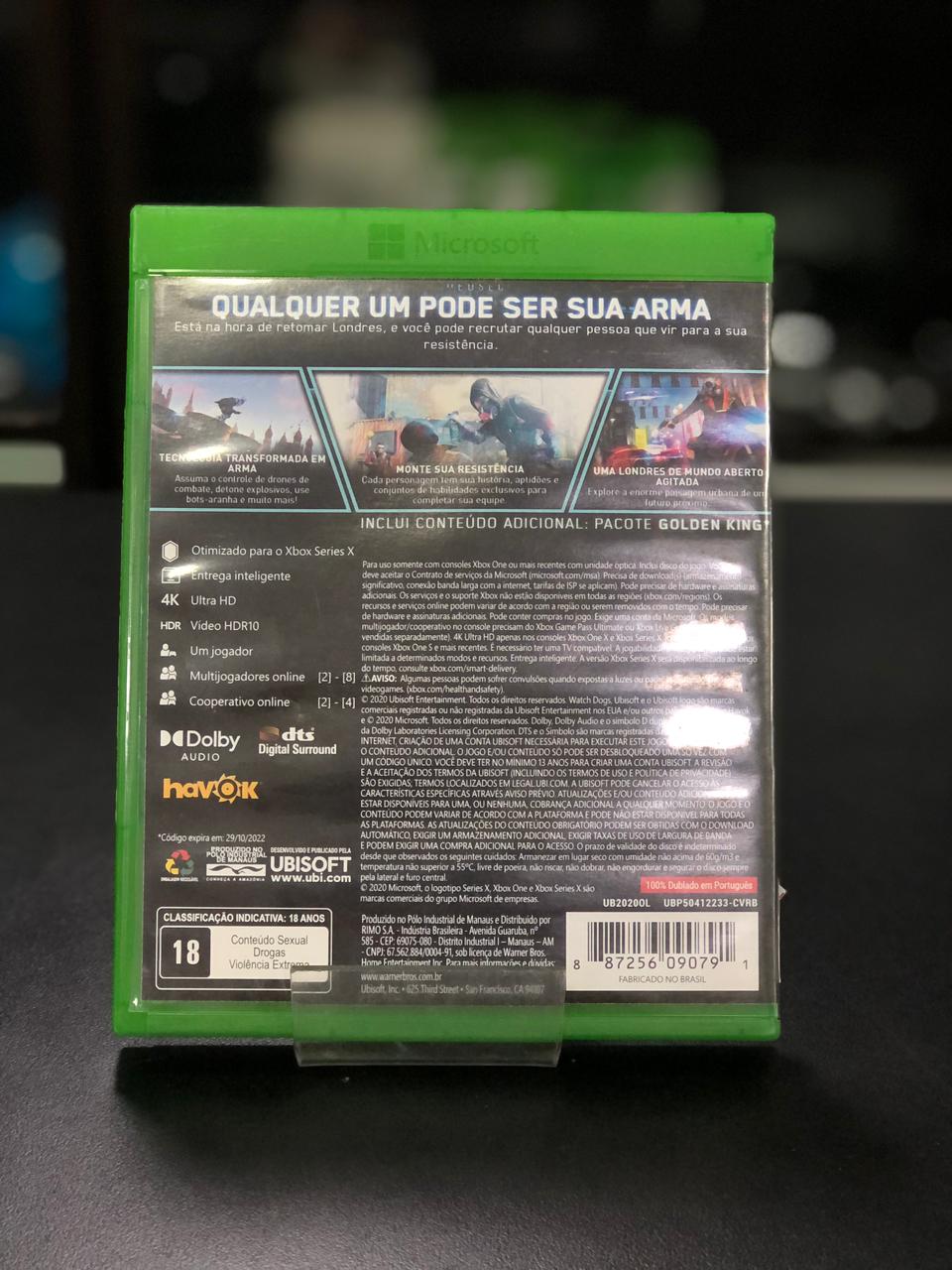 Watch Dogs Legion Xbox one / Series X Midia Fisica Original