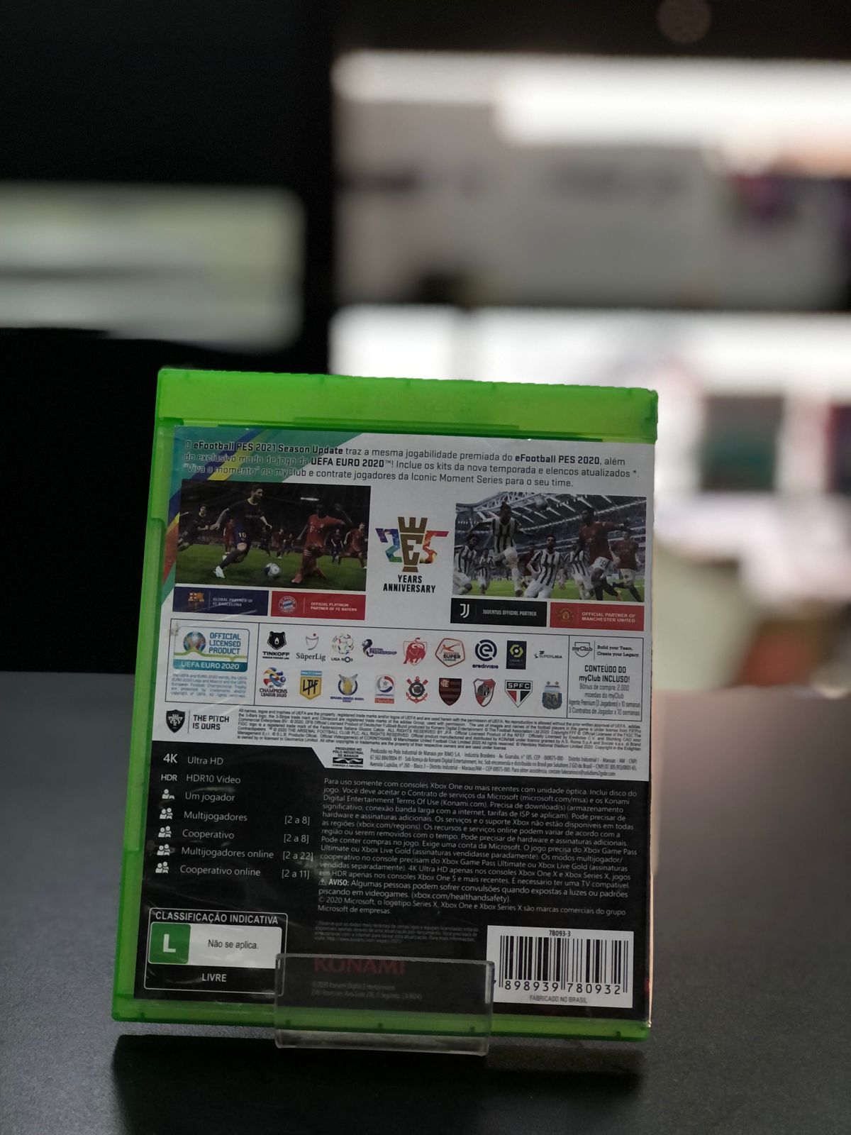 Pro Evolution Soccer 2021 Xbox One / capa impressa