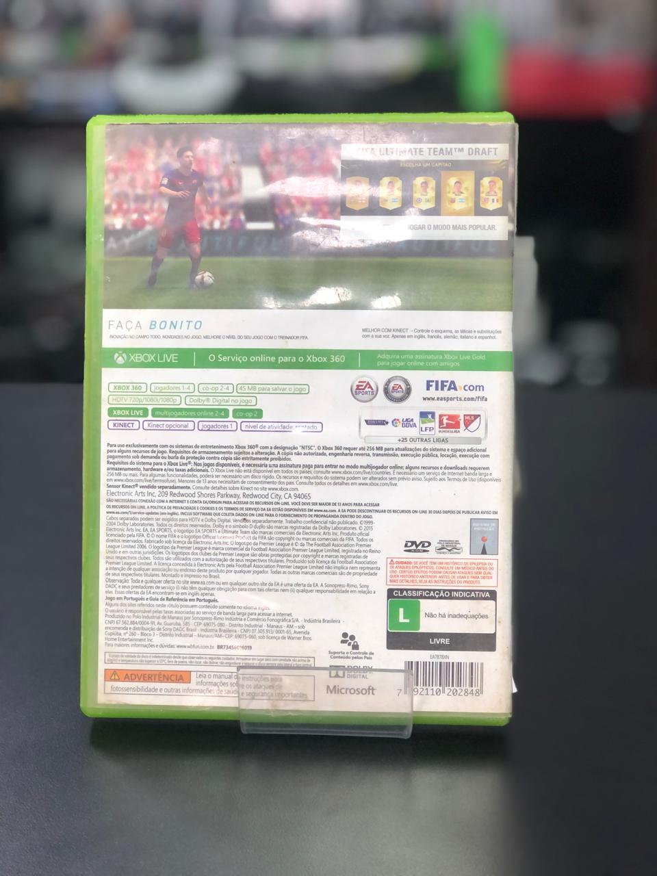 Fifa 16 Xbox 360 Original Midia Fisica - Ler descrição