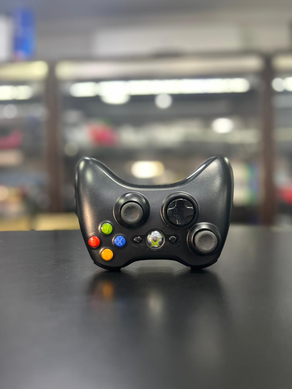 Controle Xbox 360 Original Microsoft Sem Fio Preto Revisado + Brinde