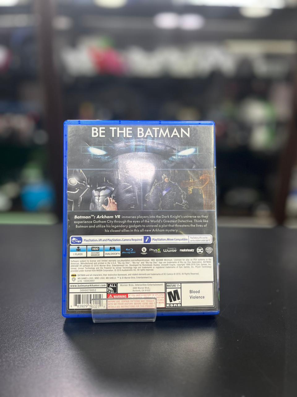 Batman Arkham VR Ps4 - Exclusivo Para O VR Item Usado