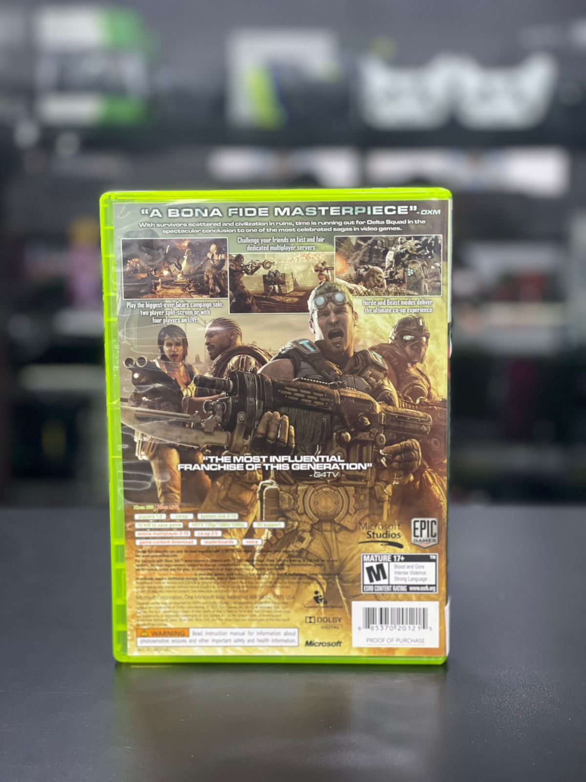 Gears Of War 3 Xbox 360 Original Midia Fisica / Coleção