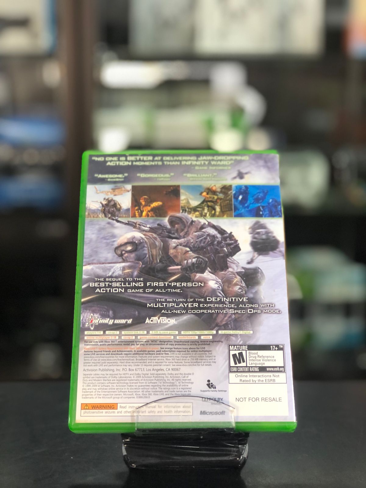 Call Of Duty Modern Warfare 2 Xbox 360 / capa impressa