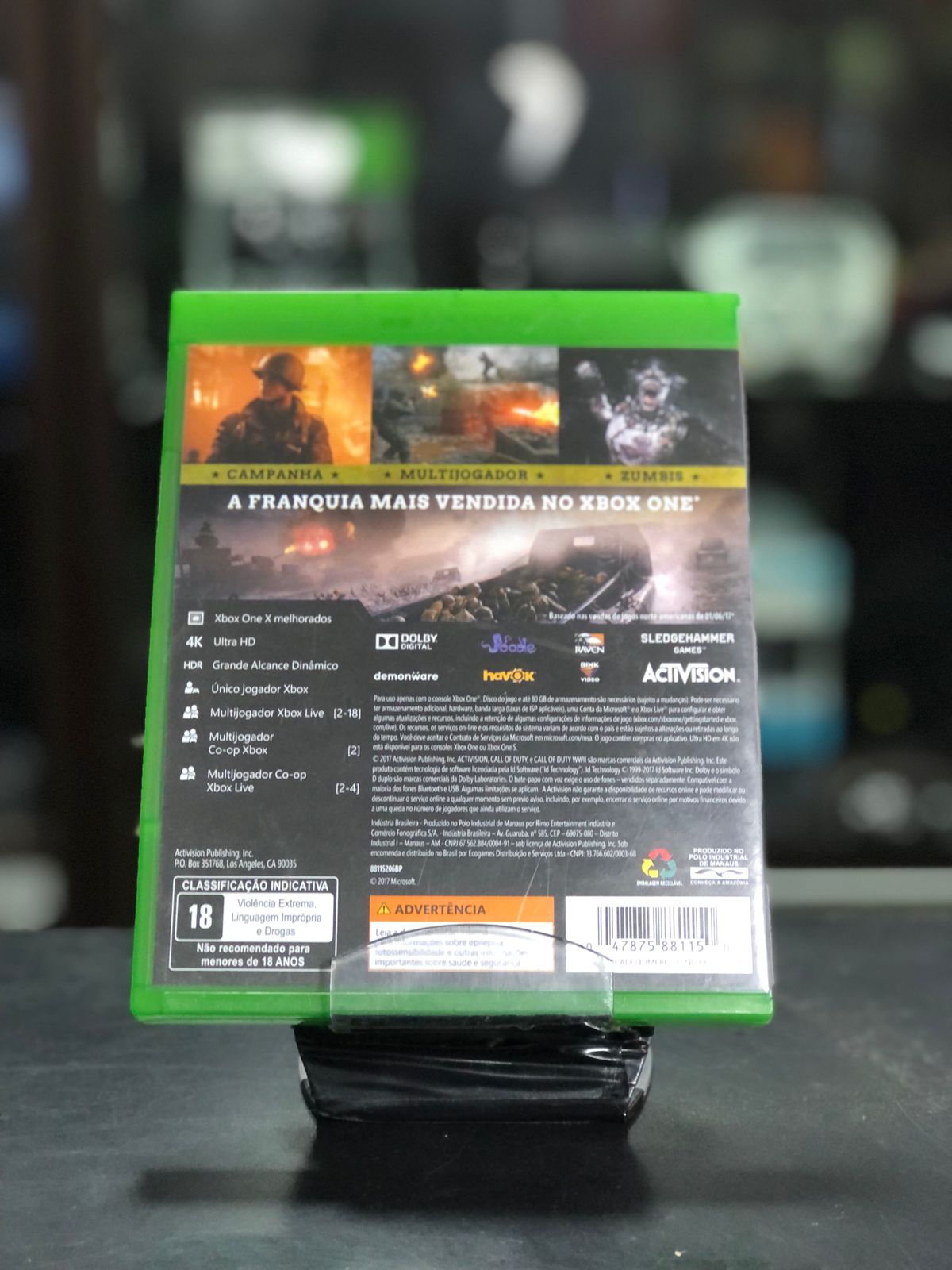 Call Of Duty WWII Xbox One Midia Física - capa impressa