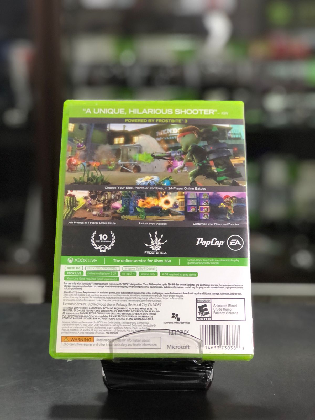 Plants Vs Zombies Garden Warfare Platinum Xbox 360 descrição