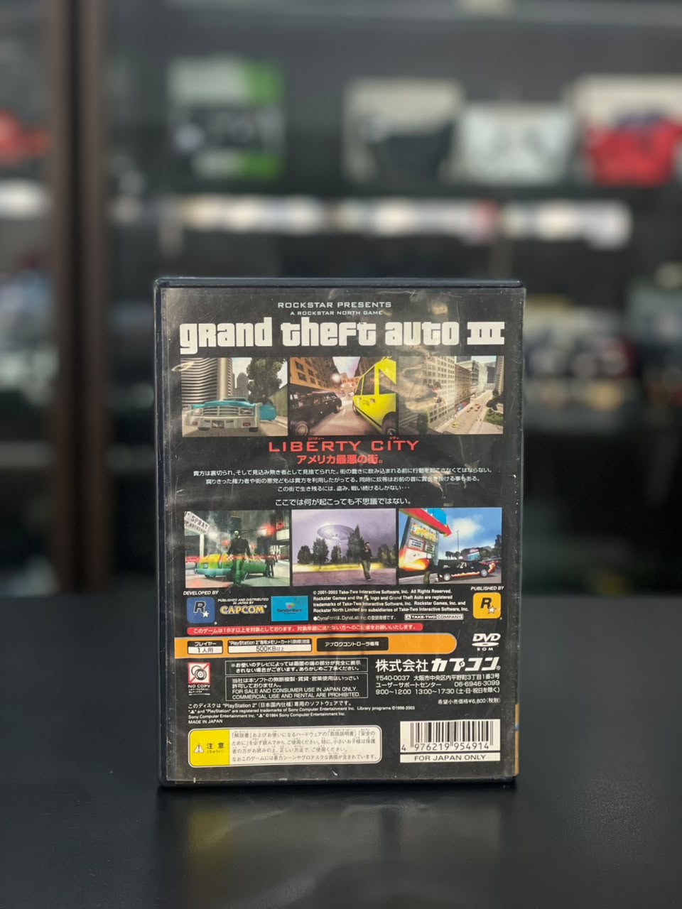 Grand Theft Auto III  Japonês Original PS2 + Memory C. Original Coleção