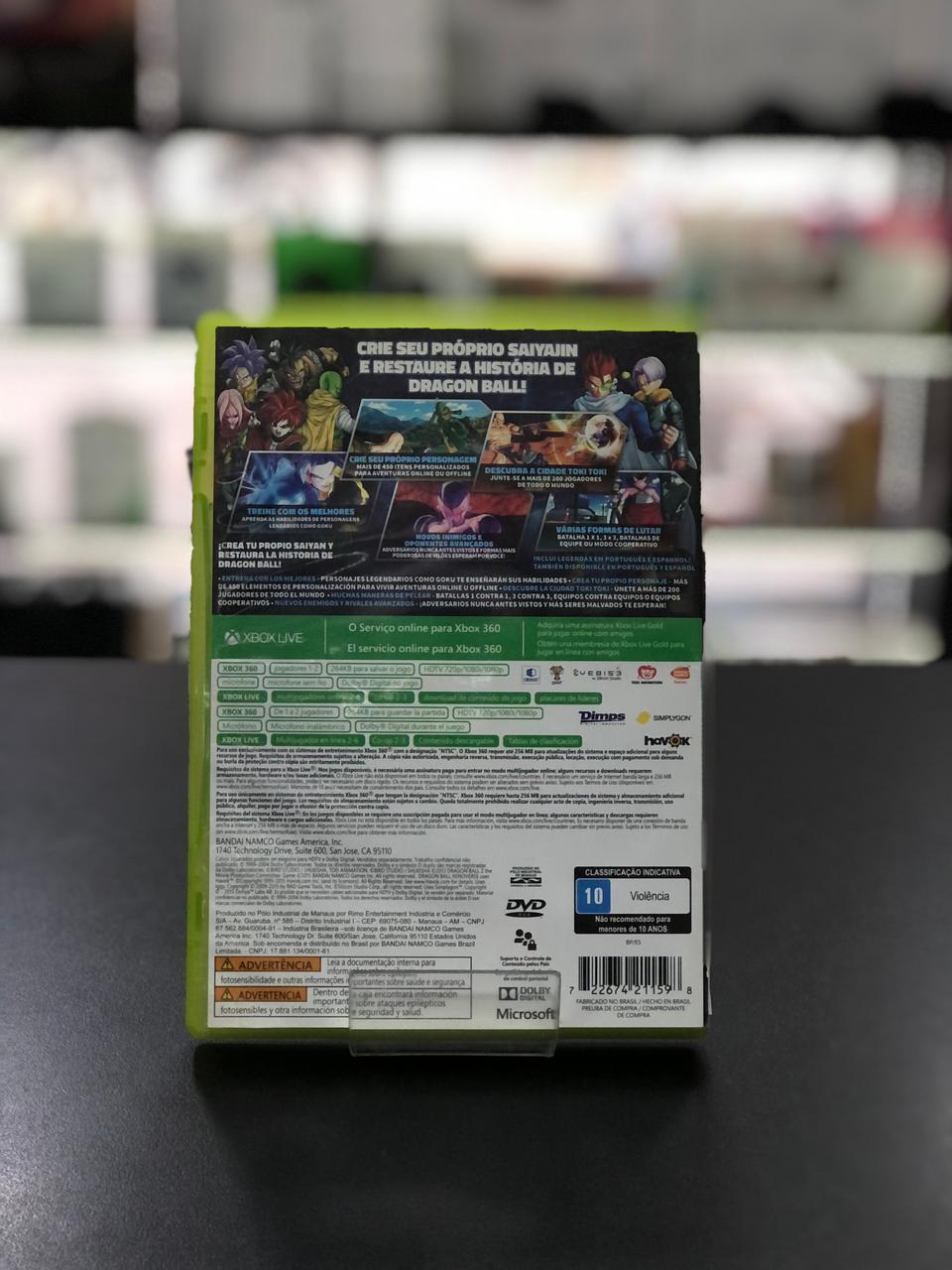 Dragon Ball Xenoverse XV Xbox 360 Midia Física