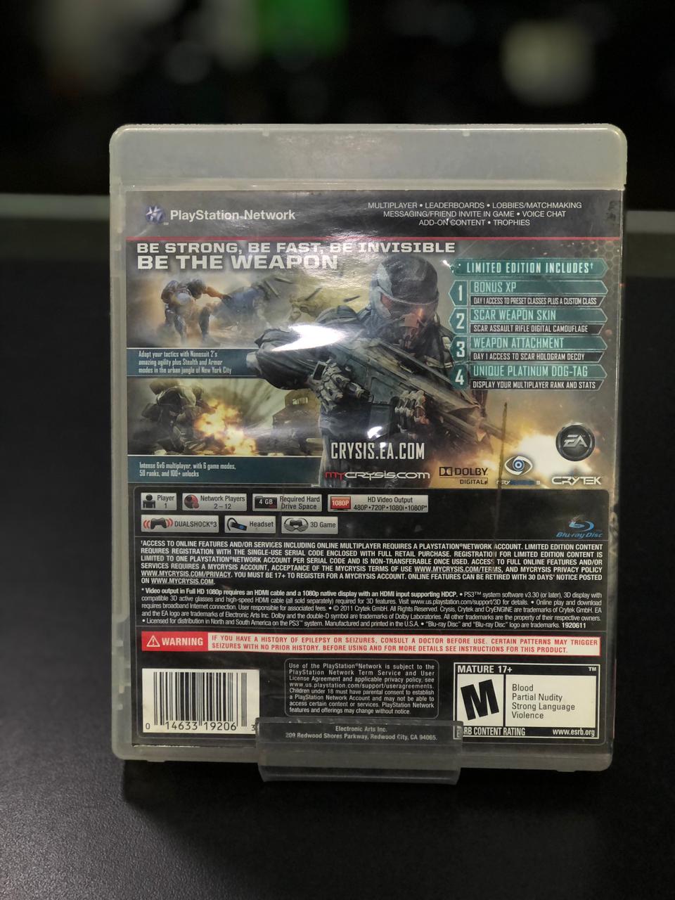 Crysis 2 Limited Edition Ps3 Midia Fisica
