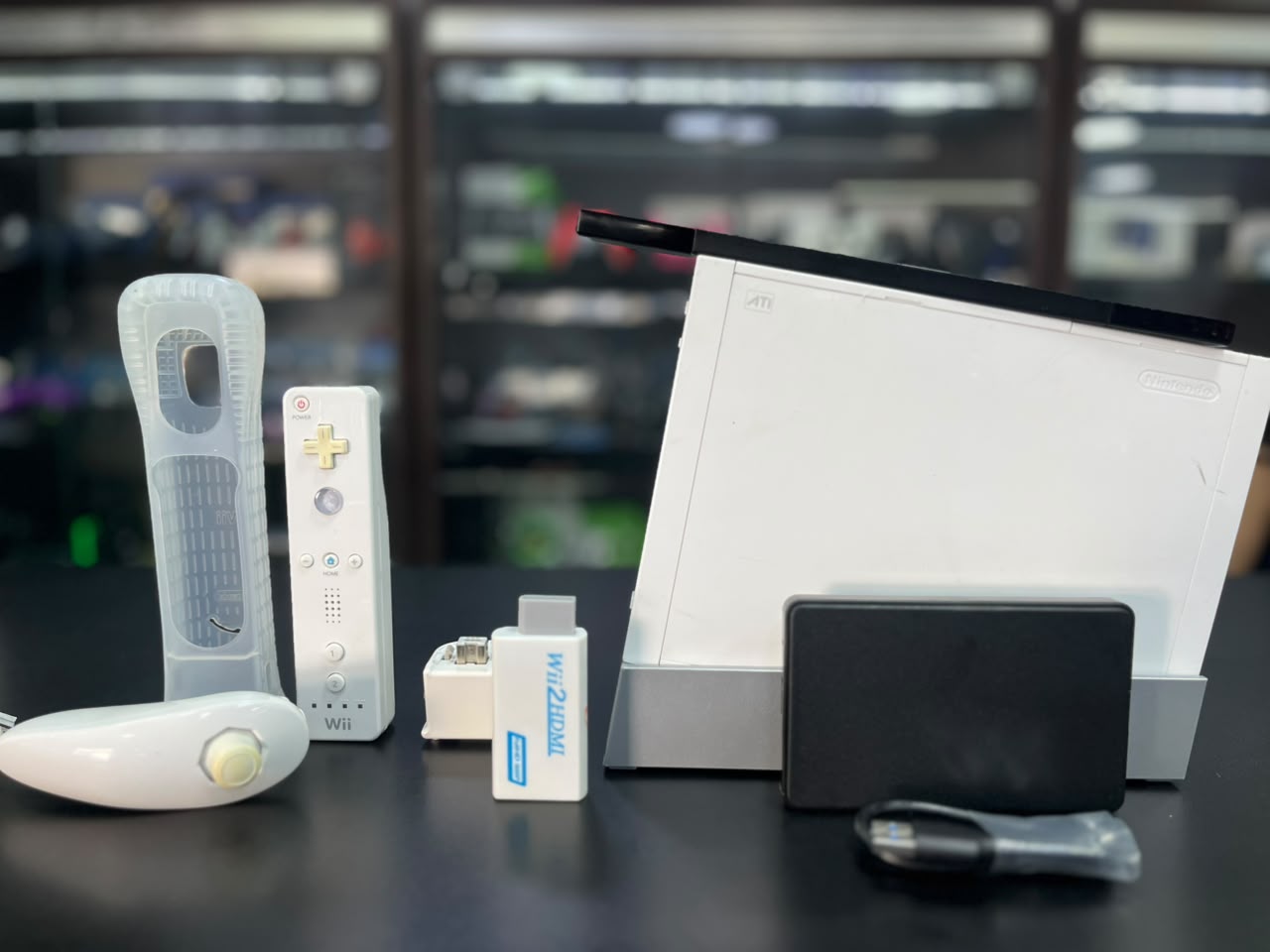 Nintendo Wii Sistema Completo + Adaptador HDMI + Controle Original + Nunchuck - Pronto para Jogar