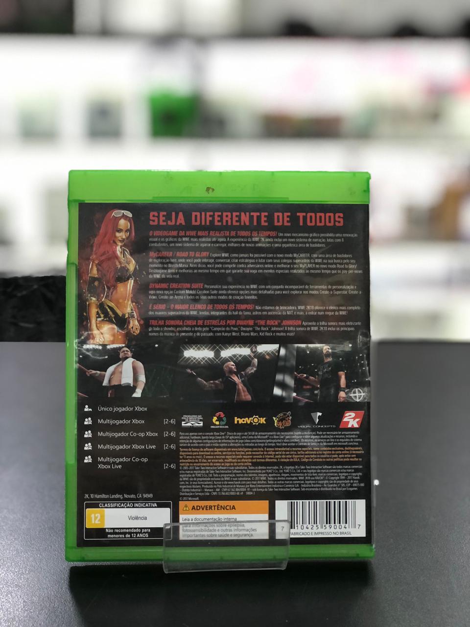 WWE 2k18 Xbox One Midia Física