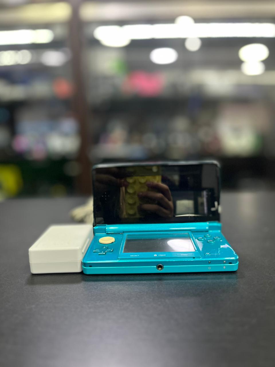 Nintendo 3DS Aqua Blue 32GB Sistema Luma + Fonte Original Pronto para Jogar
