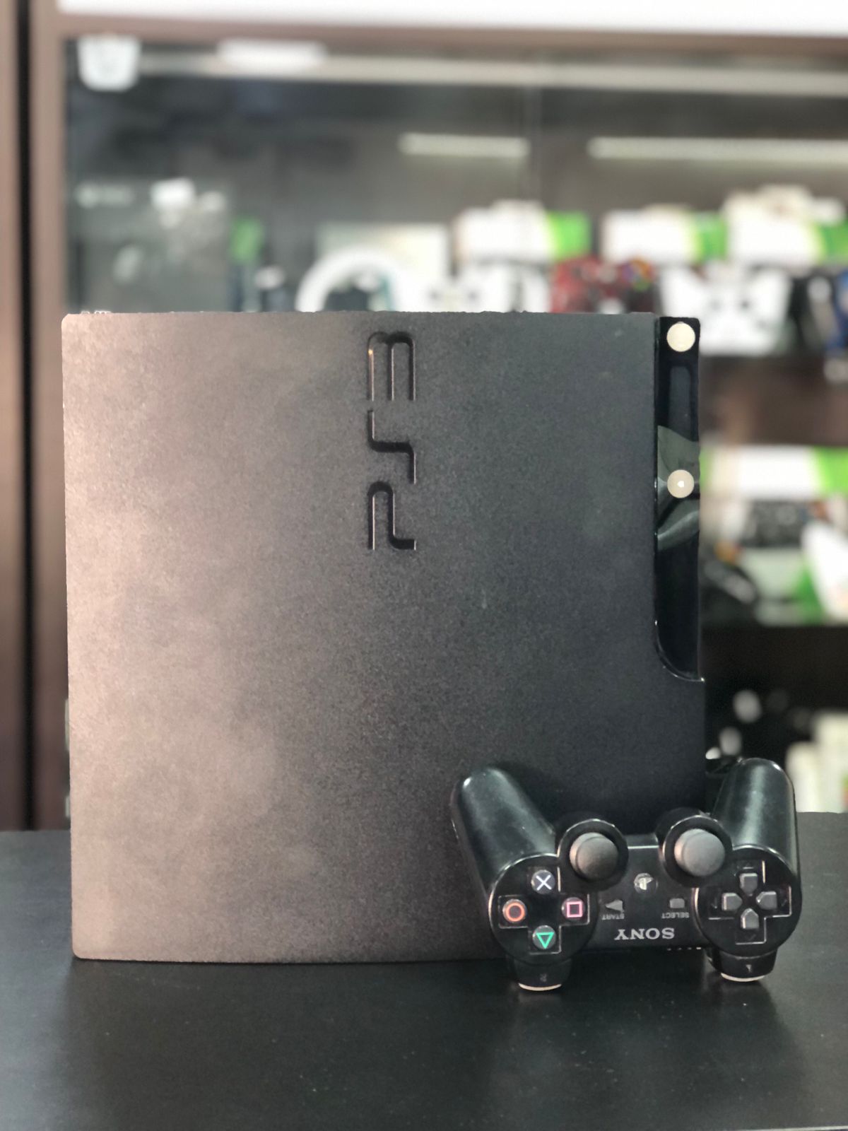Playstation 3 Slim 750gb Sistema H.e.n + 1 Controle S/Fio Original + Jogos - Item Usado