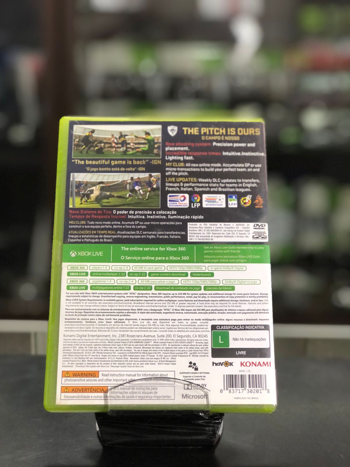 Pro Evolution Soccer 2015 Xbox 360 Midia Física c. impressa