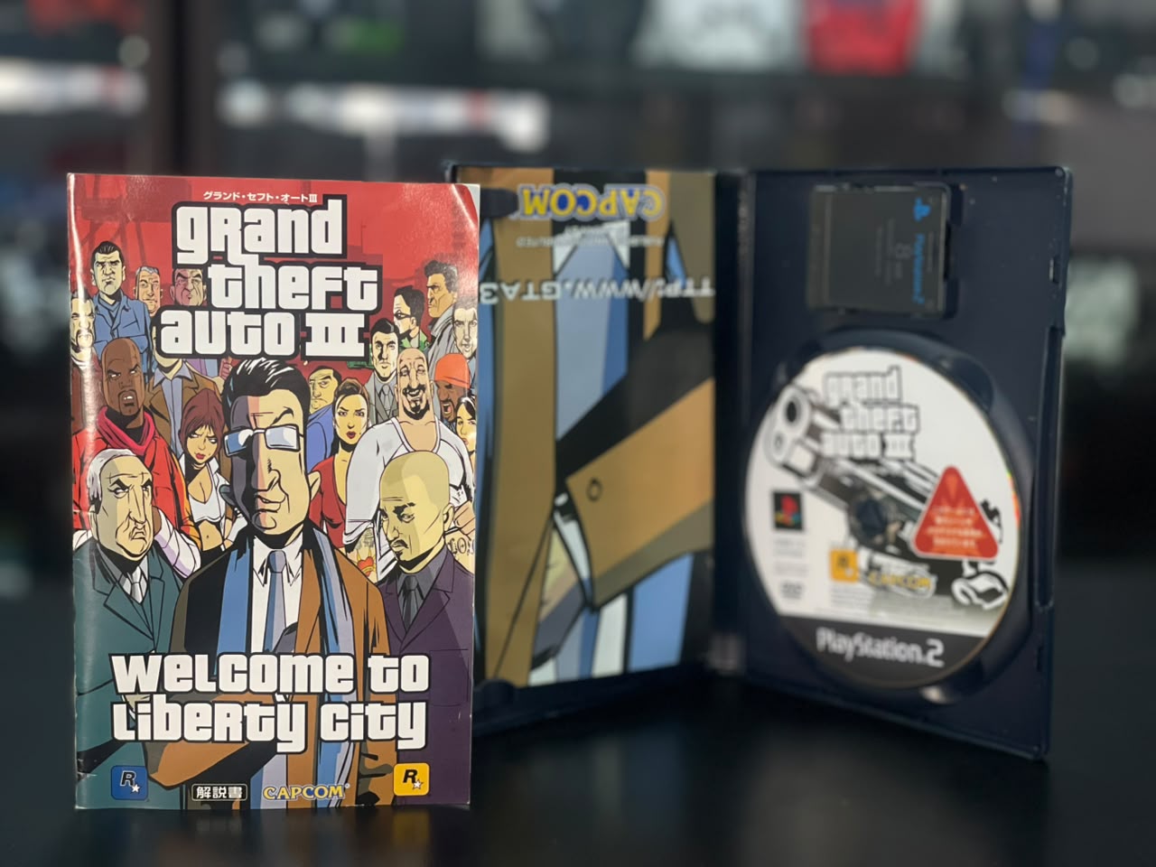 Grand Theft Auto III  Japonês Original PS2 + Memory C. Original Coleção