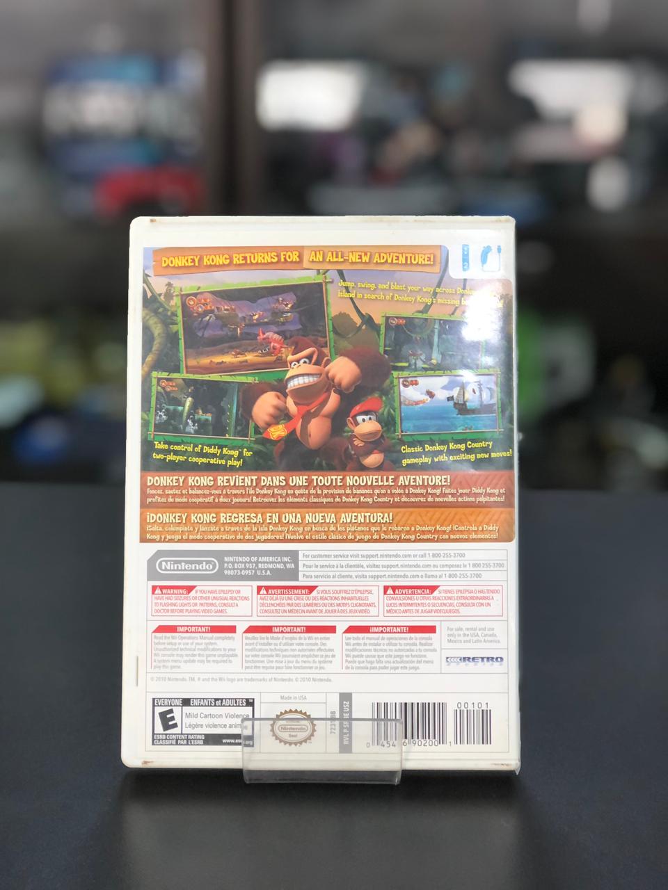 Donkey Kong Country Returns Nintendo Wii Midia Física