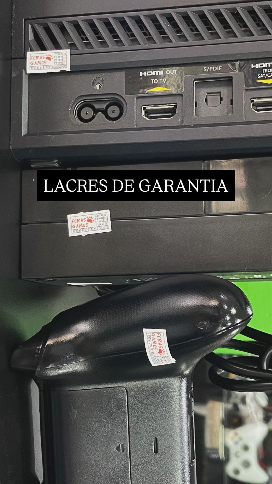 Xbox One 1TB + 01 Controle Original + 02 Jogos Físicos + Caixa Original - Item Revisado