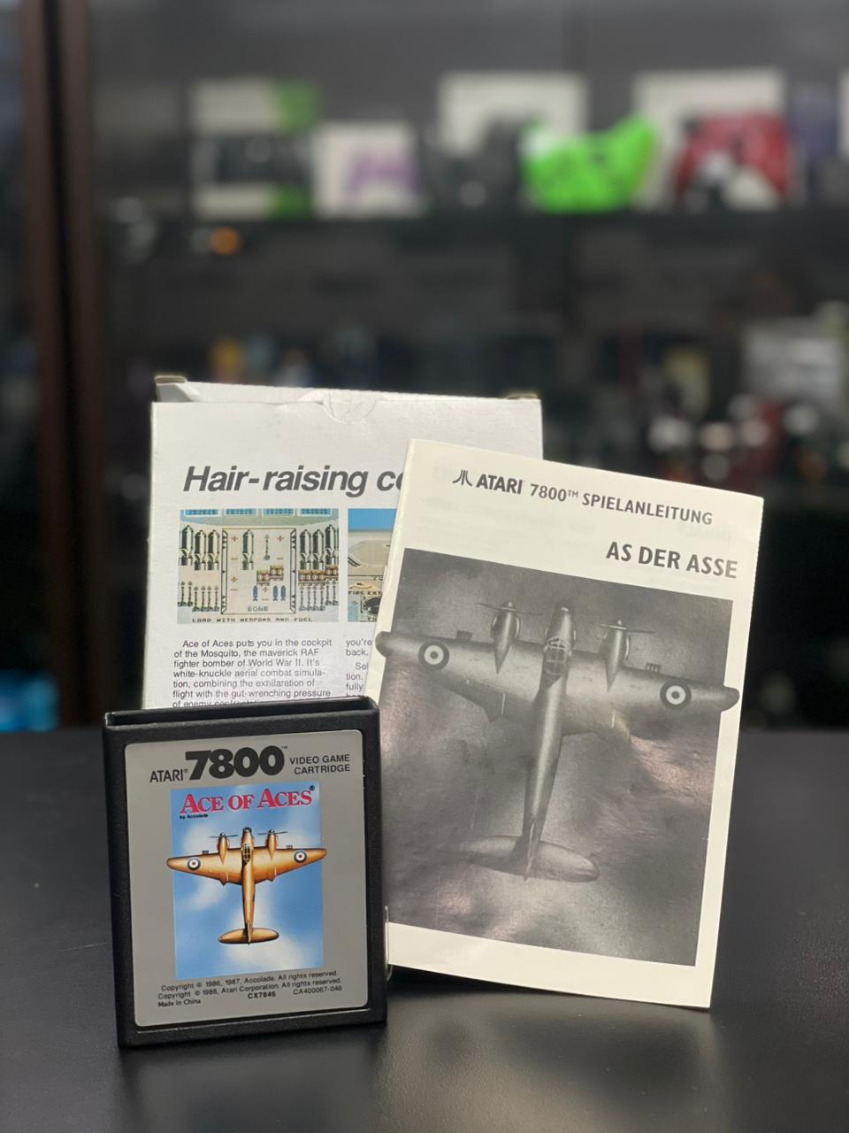 Ace Of Aces Atari 7800 - Edição Accolade - CIB Completo