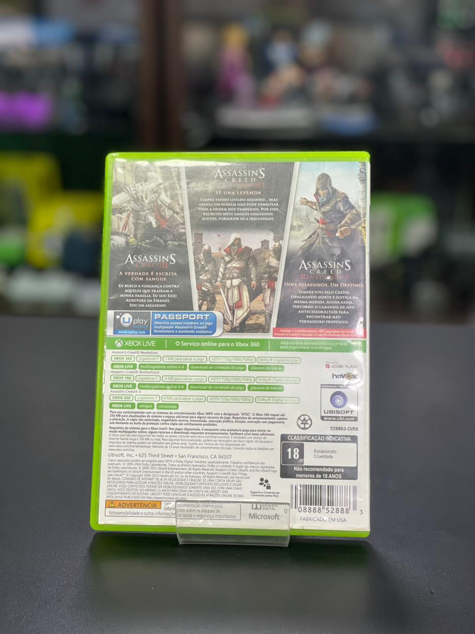 Assassin's Creed Ezio Trilogy Xbox 360 - ler descrição
