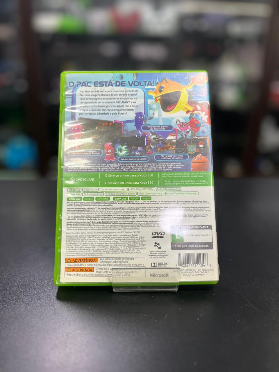 Pac-Man e as Aventuras Fantasmagóricas Xbox 360 M. Fisica Colecionador