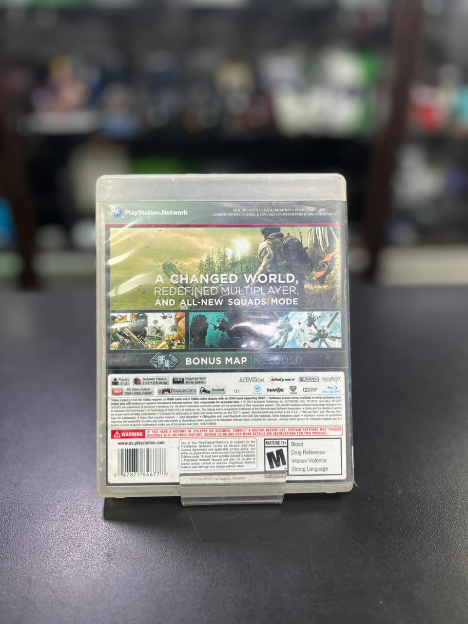 Call Of Duty Ghosts Ps3 Midia Fisica - Capa Impressa