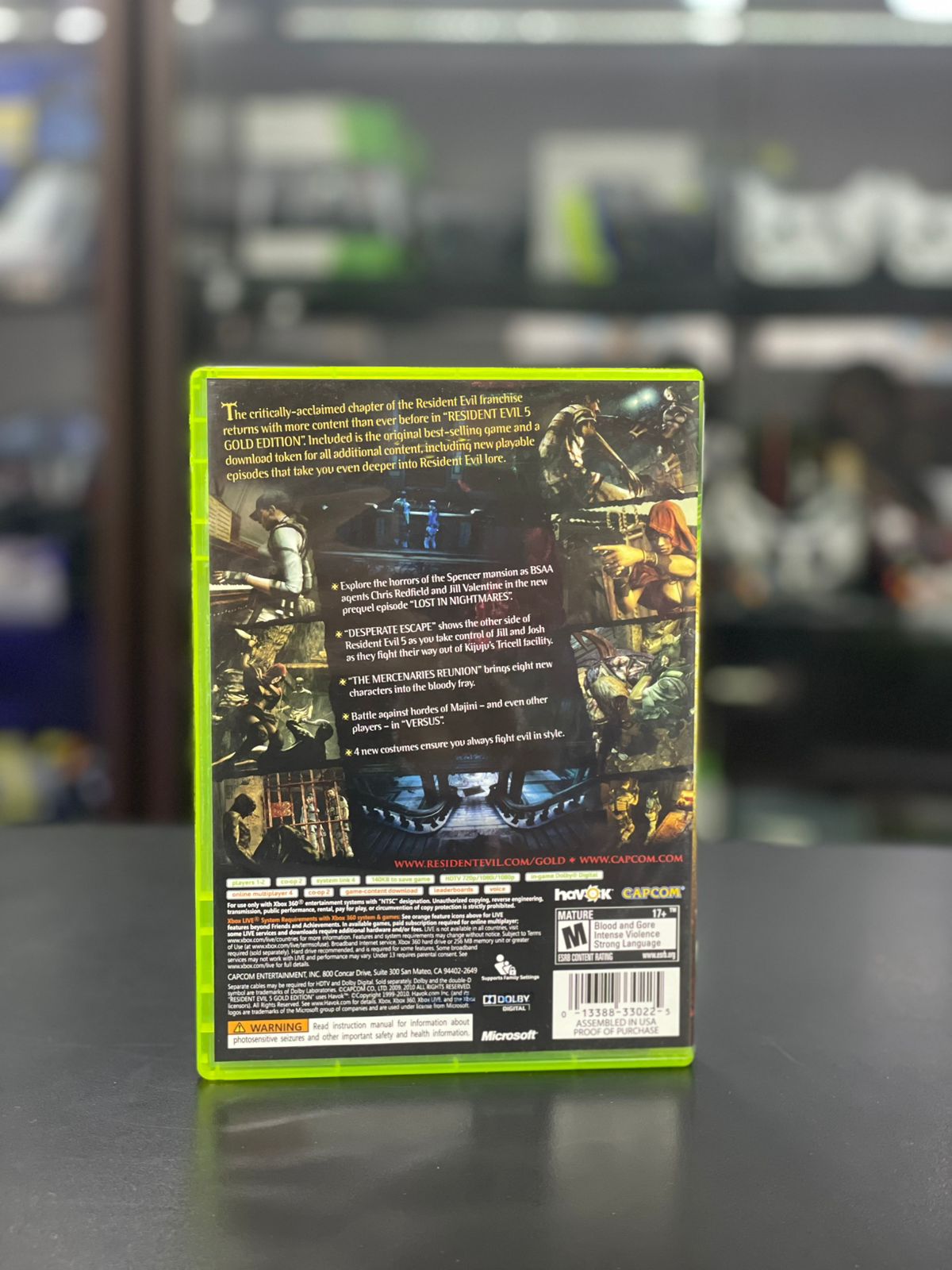 Resident Evil 5 Gold Edition Xbox 360 Original Midia Fisica