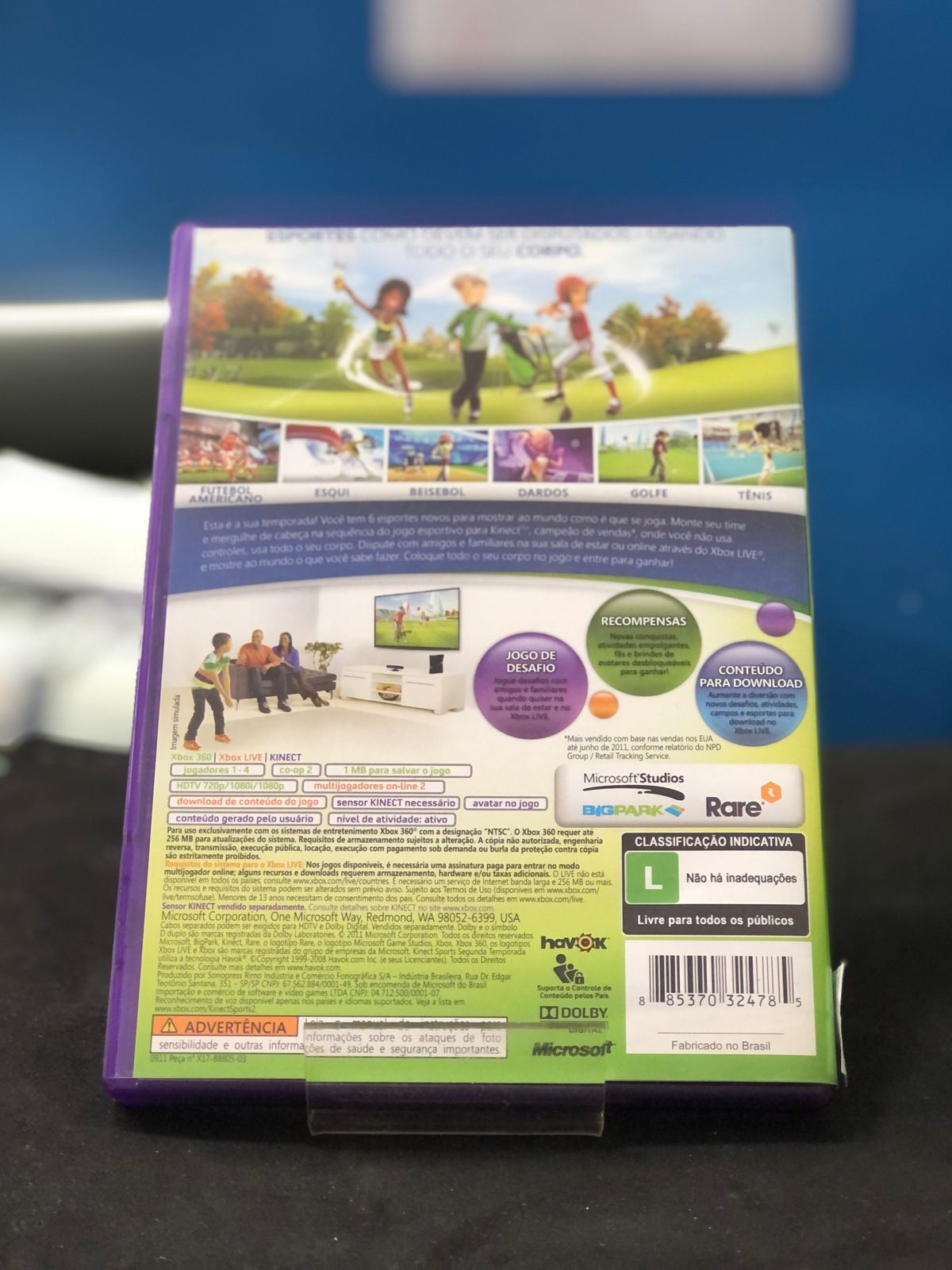 Kinect Sports Segunda Temporada Xbox 360 - Ler descrição