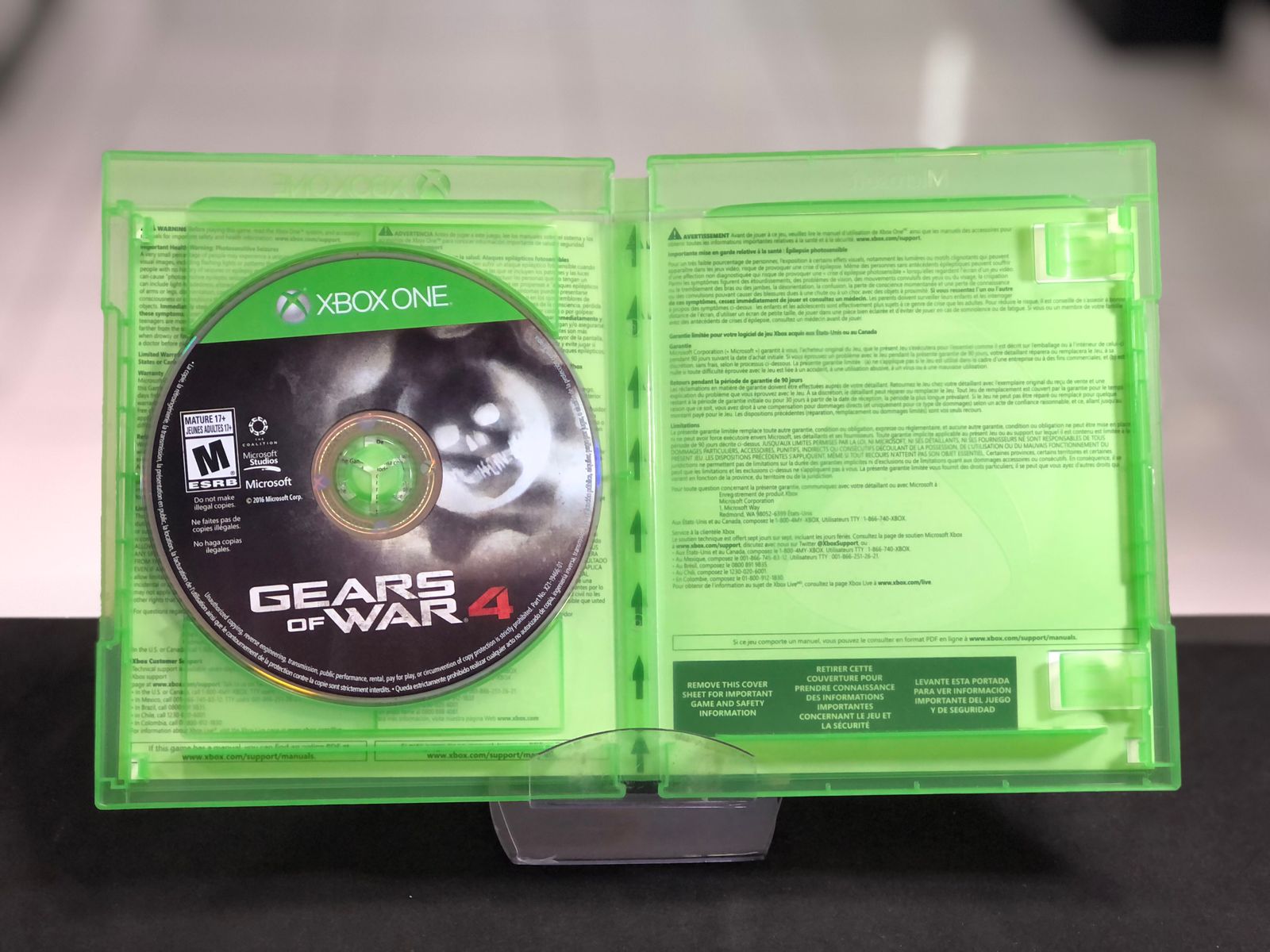 Gears Of War 4 Xbox One Mídia Física - Capa impressa