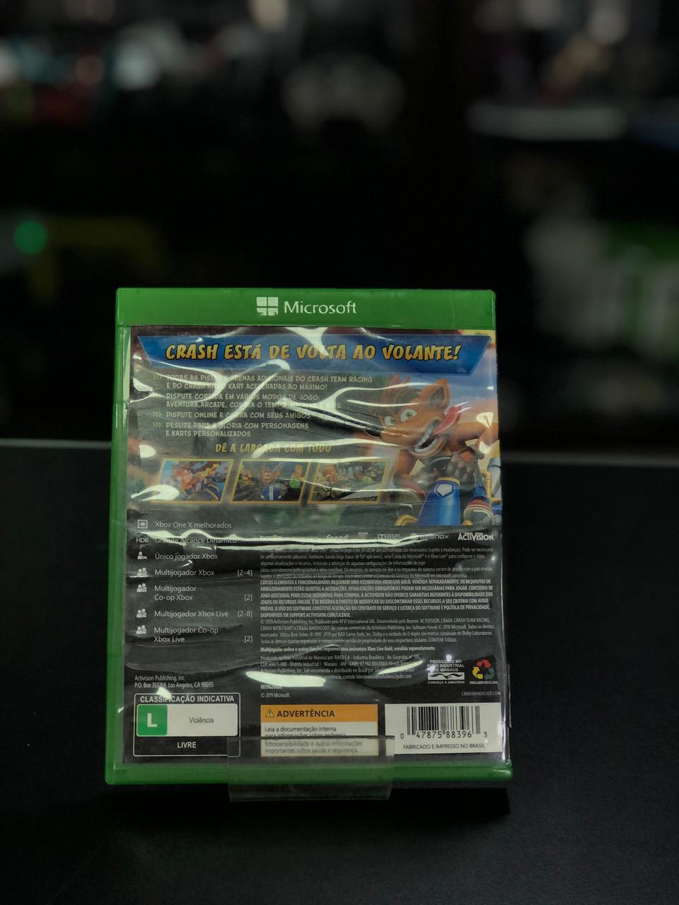 Crash Team Racing Nitro Fueled Xbox One Midia Fisica